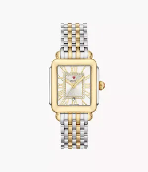 Deco Madison Mid Two-Tone 18K Gold Diamond Dial Watch