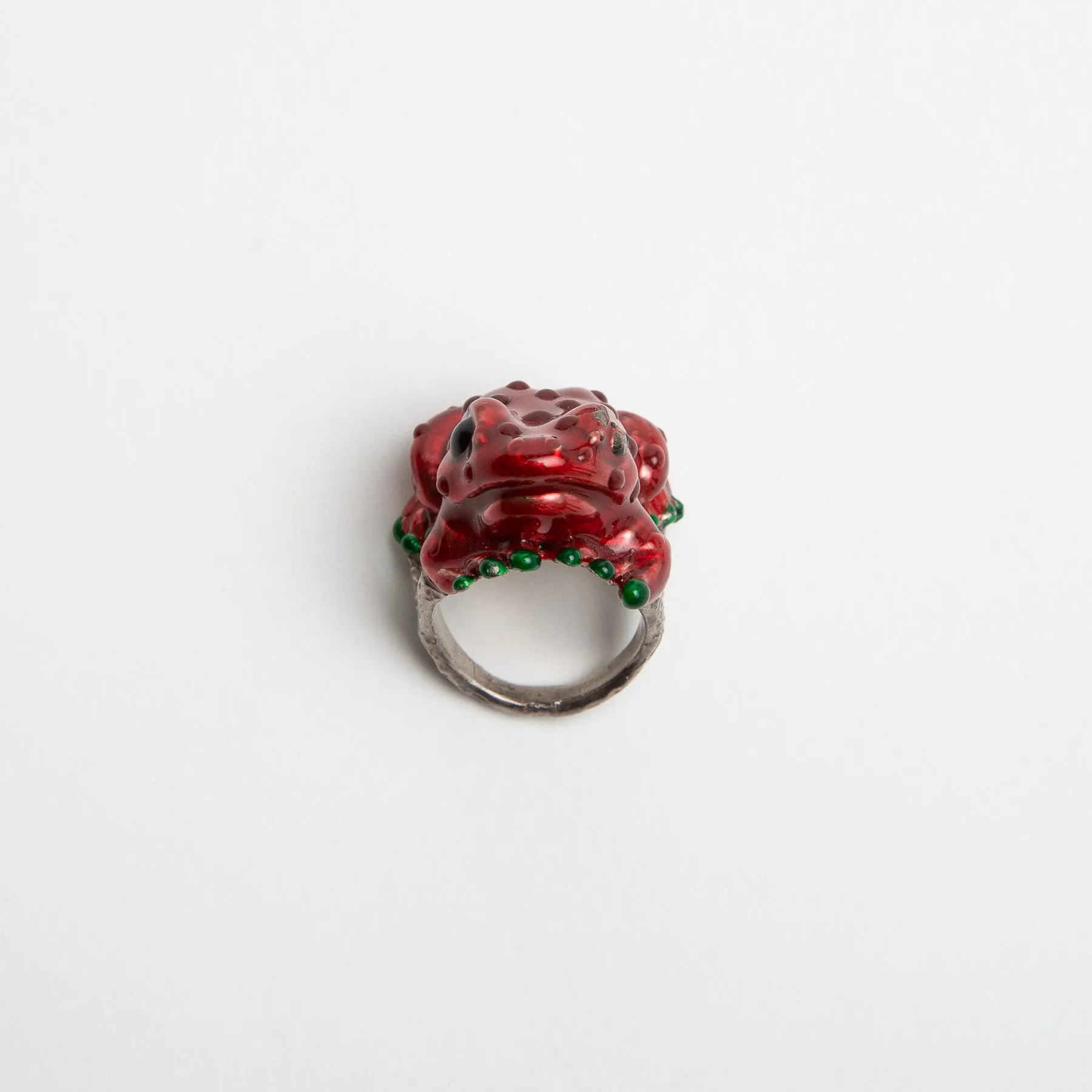 DELFINA DELETTREZ | ENAMEL FROG RING
