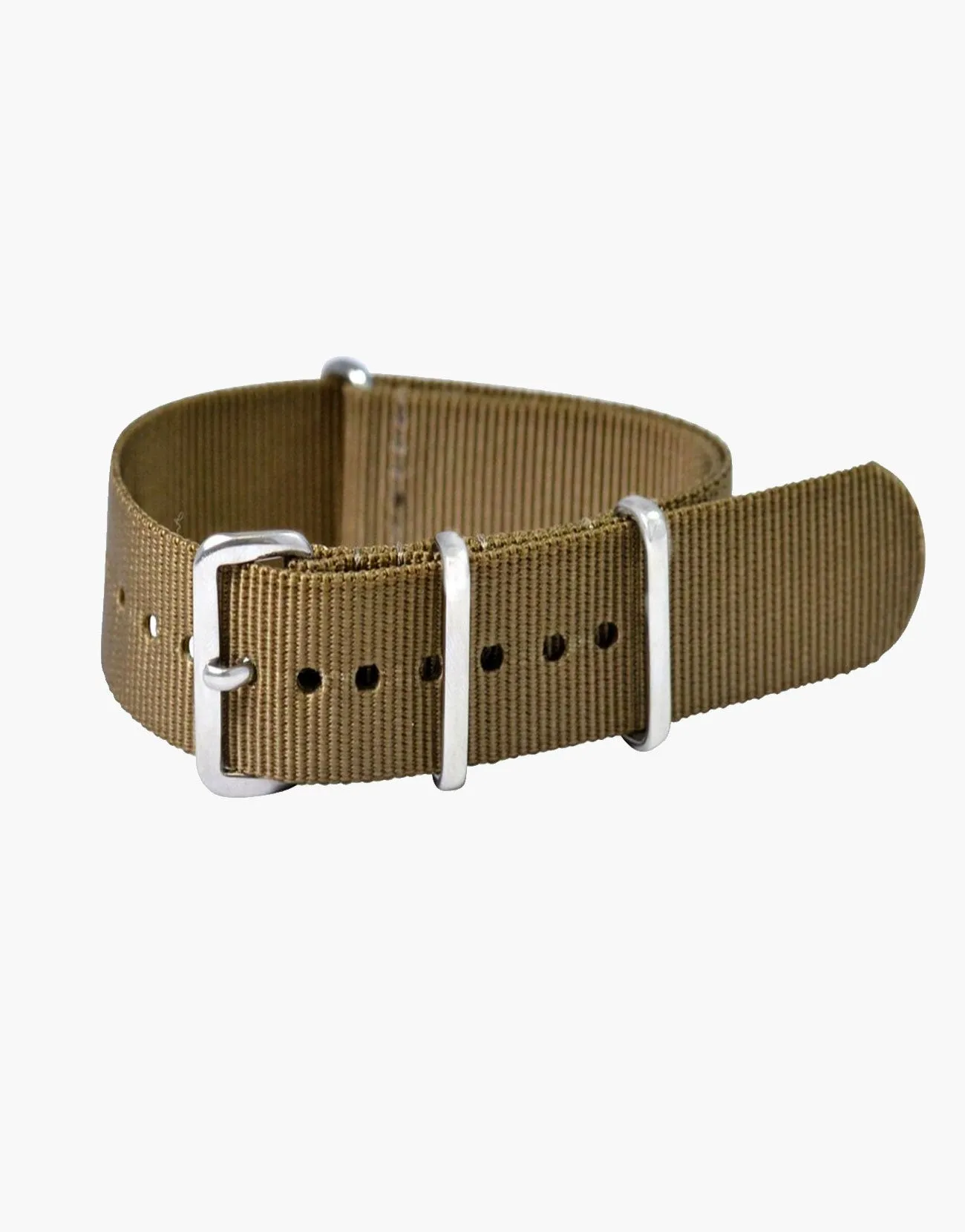 Desert Beige-Khaki Nylon Strap with Stainless Steel by LUX