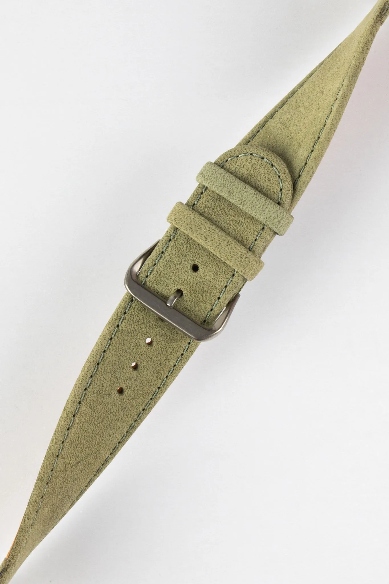 Di-Modell NATURAL Anti-Allergic Leather Watch Strap in GREEN