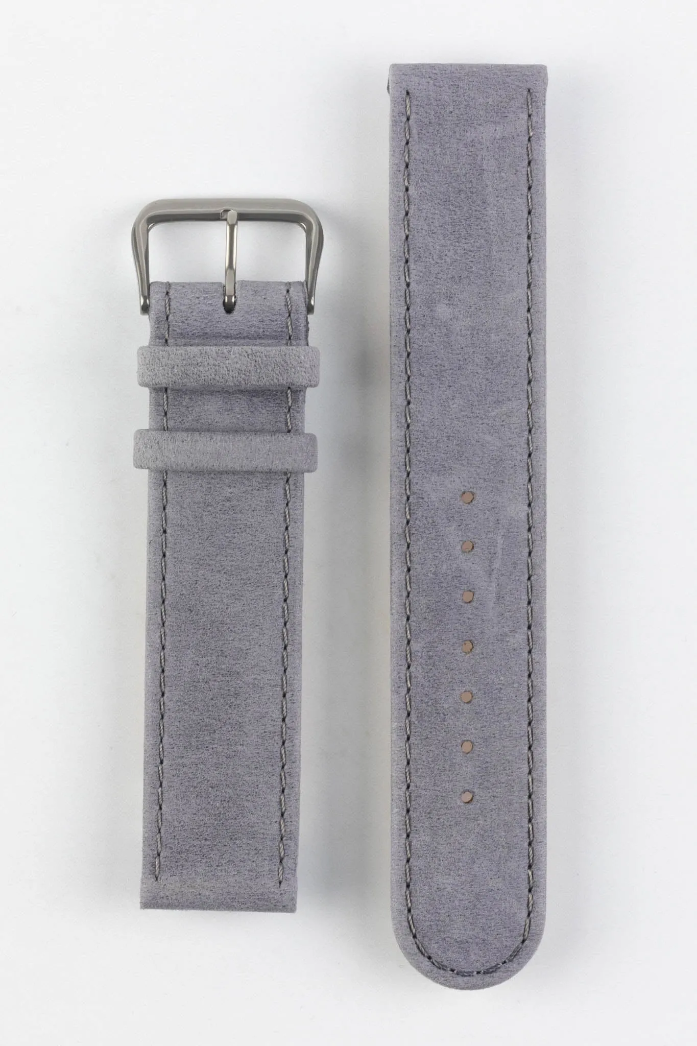 Di-Modell NATURAL Anti-Allergic Leather Watch Strap in GREY