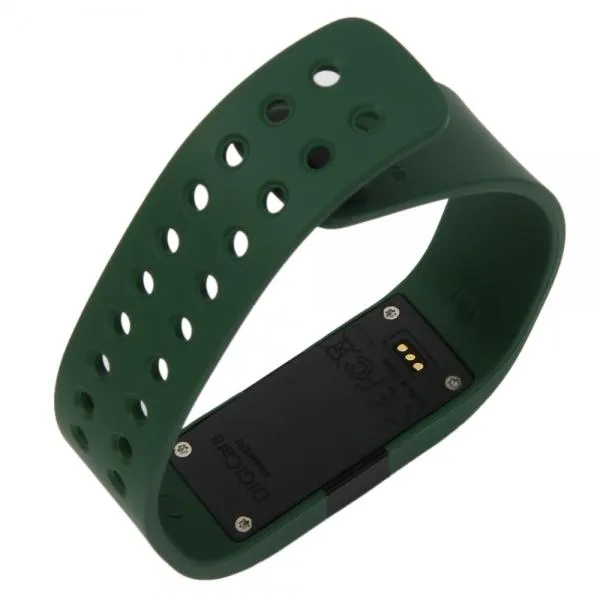 DiGiCare ERI LED Real Time Display Update Waterproof Bluetooth Wrist Watch Wireless Smart Bracelet Army Green