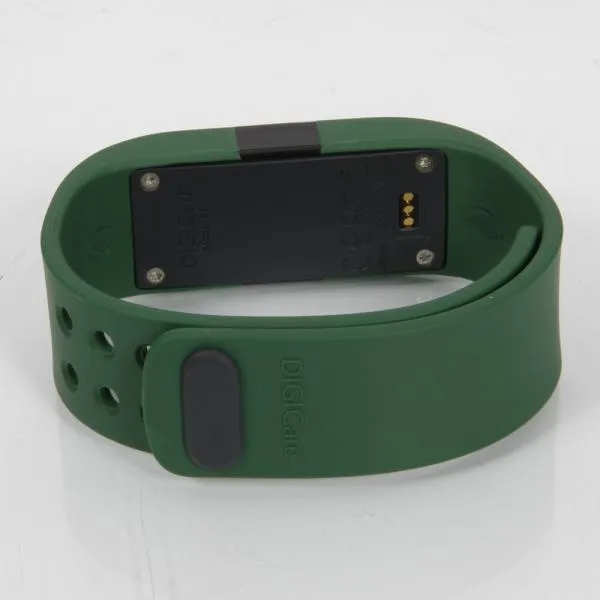 DiGiCare ERI LED Real Time Display Update Waterproof Bluetooth Wrist Watch Wireless Smart Bracelet Army Green