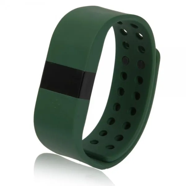 DiGiCare ERI LED Real Time Display Update Waterproof Bluetooth Wrist Watch Wireless Smart Bracelet Army Green
