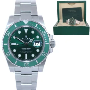DISCONTINUED Rolex Submariner Hulk 116610LV Green Ceramic Watch Box