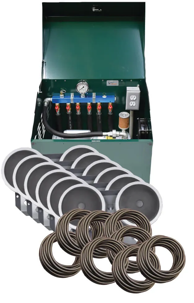 EasyPro Sentinel Deluxe Aeration System - Complete PA100W system with cabinet