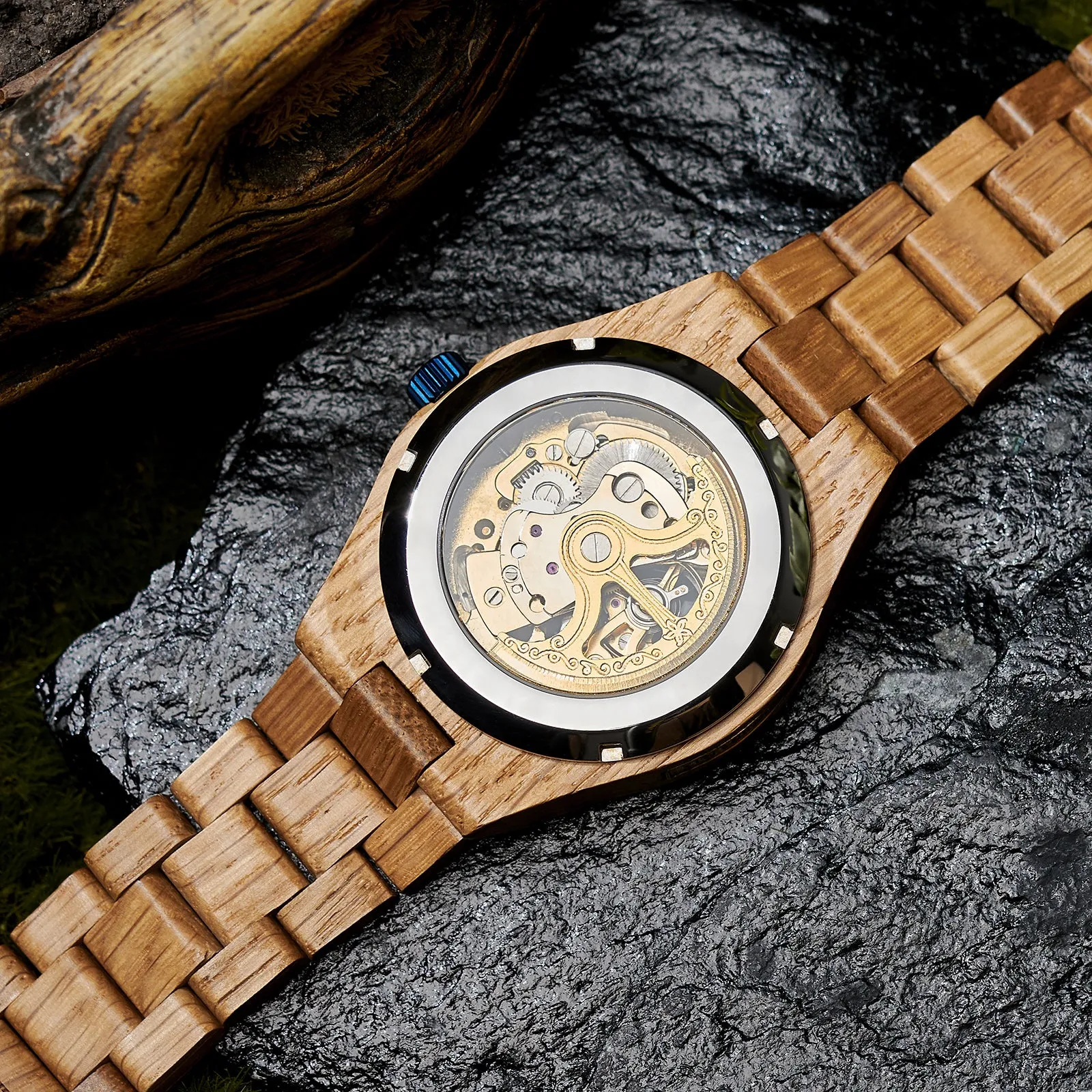 EBONOAK - Men Wood Watch Automatic Mechanical