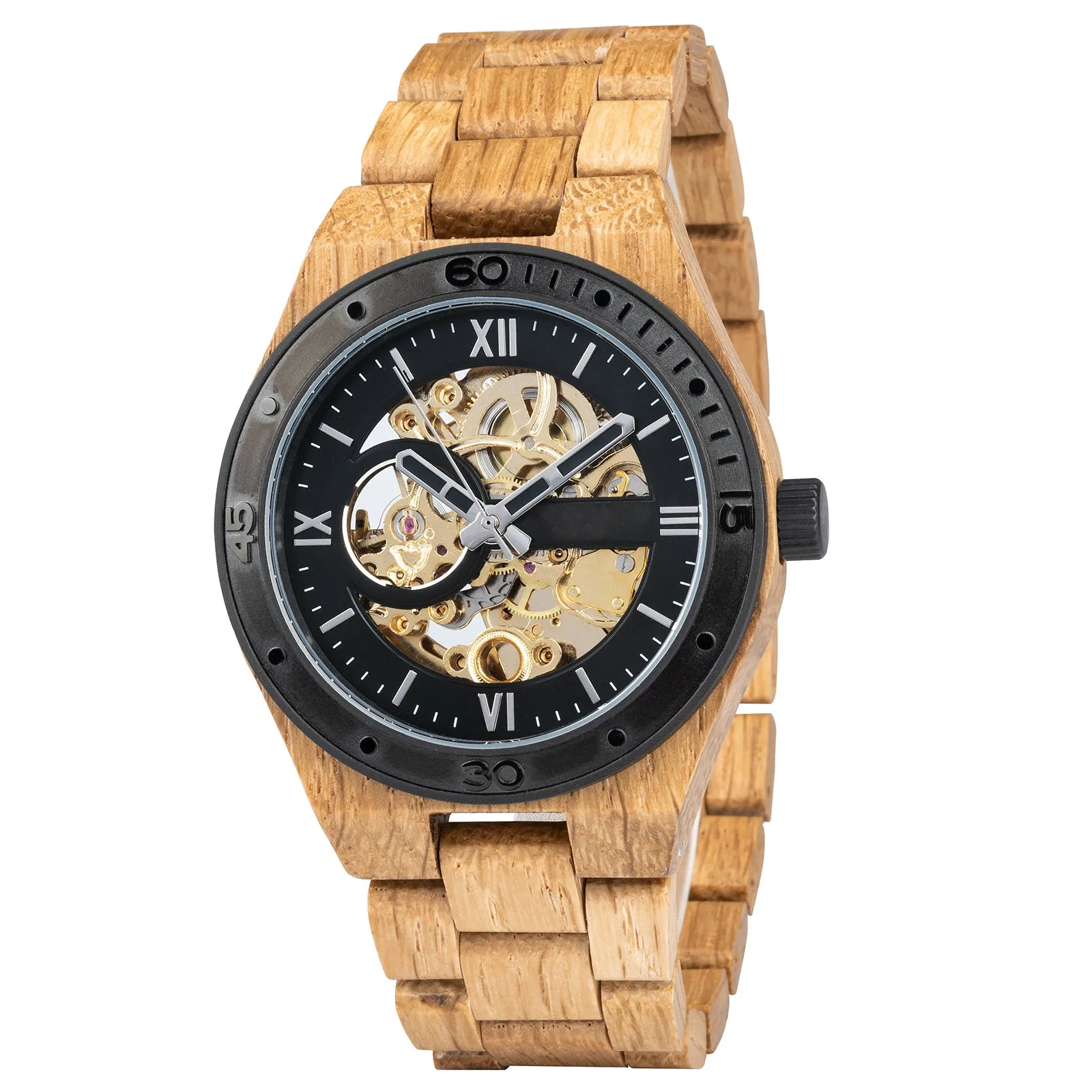 EBONOAK - Men Wood Watch Automatic Mechanical
