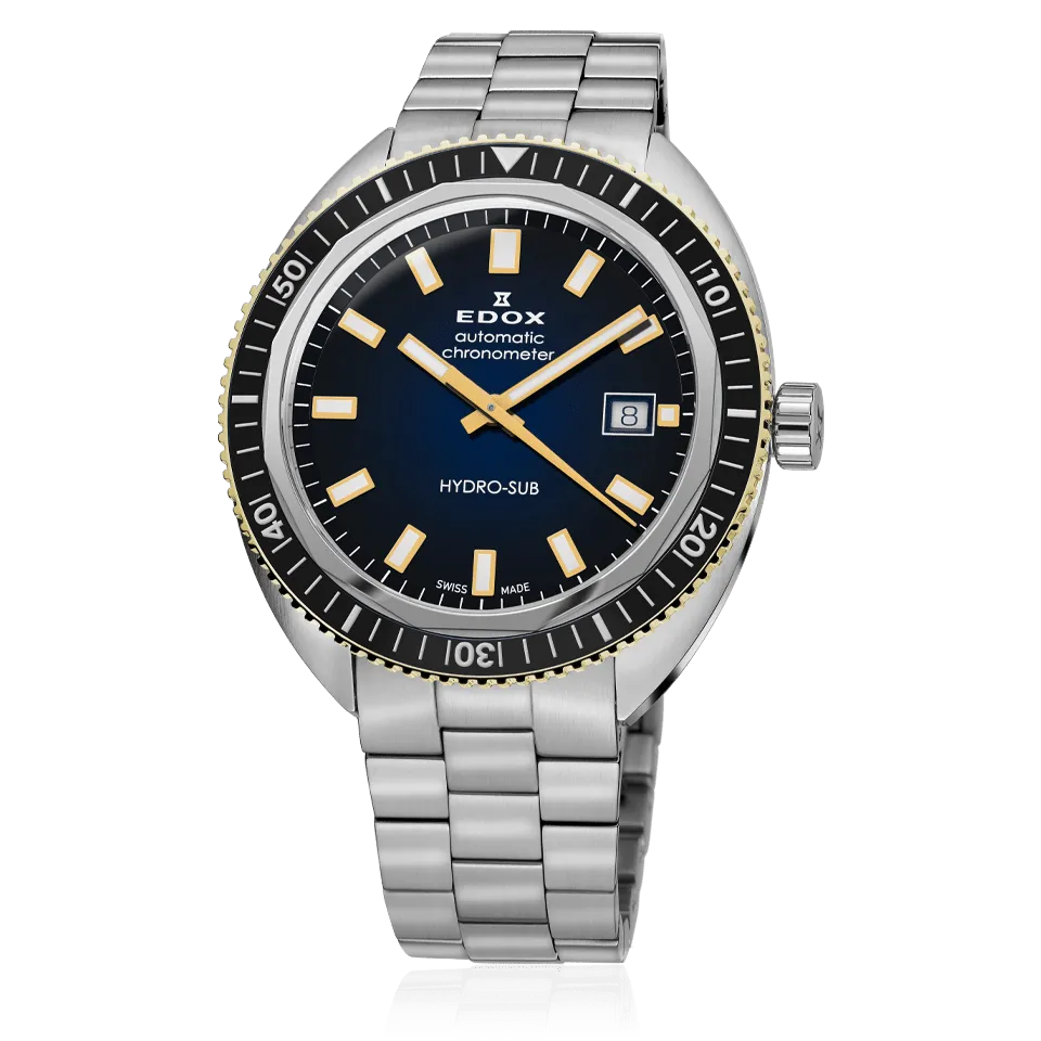 EDOX SWISS MADE  80128-3NBM-NIB HYDRO-SUB DATE AUTOMATIC CHRONOMETER (LIMITED)