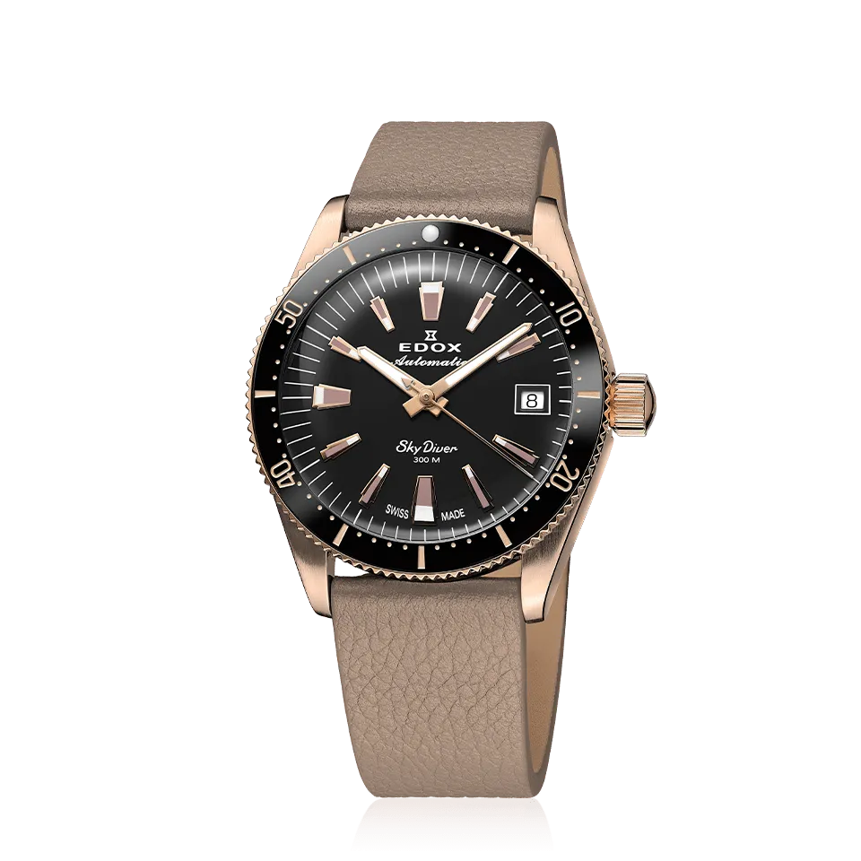 EDOX SWISS MADE 80131-37RNC-NI SKYDIVER 38 DATE AUTOMATIC SPECIAL EDITION