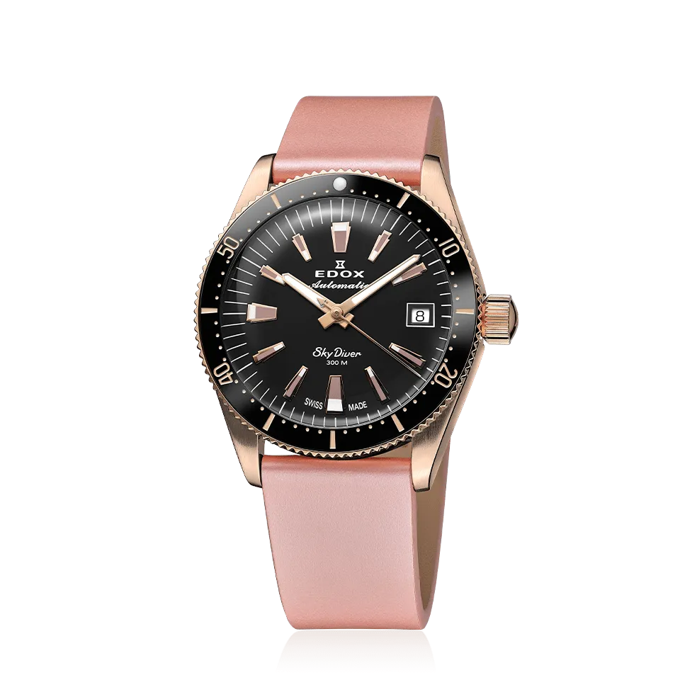 EDOX SWISS MADE 80131-37RNC-NI SKYDIVER 38 DATE AUTOMATIC SPECIAL EDITION