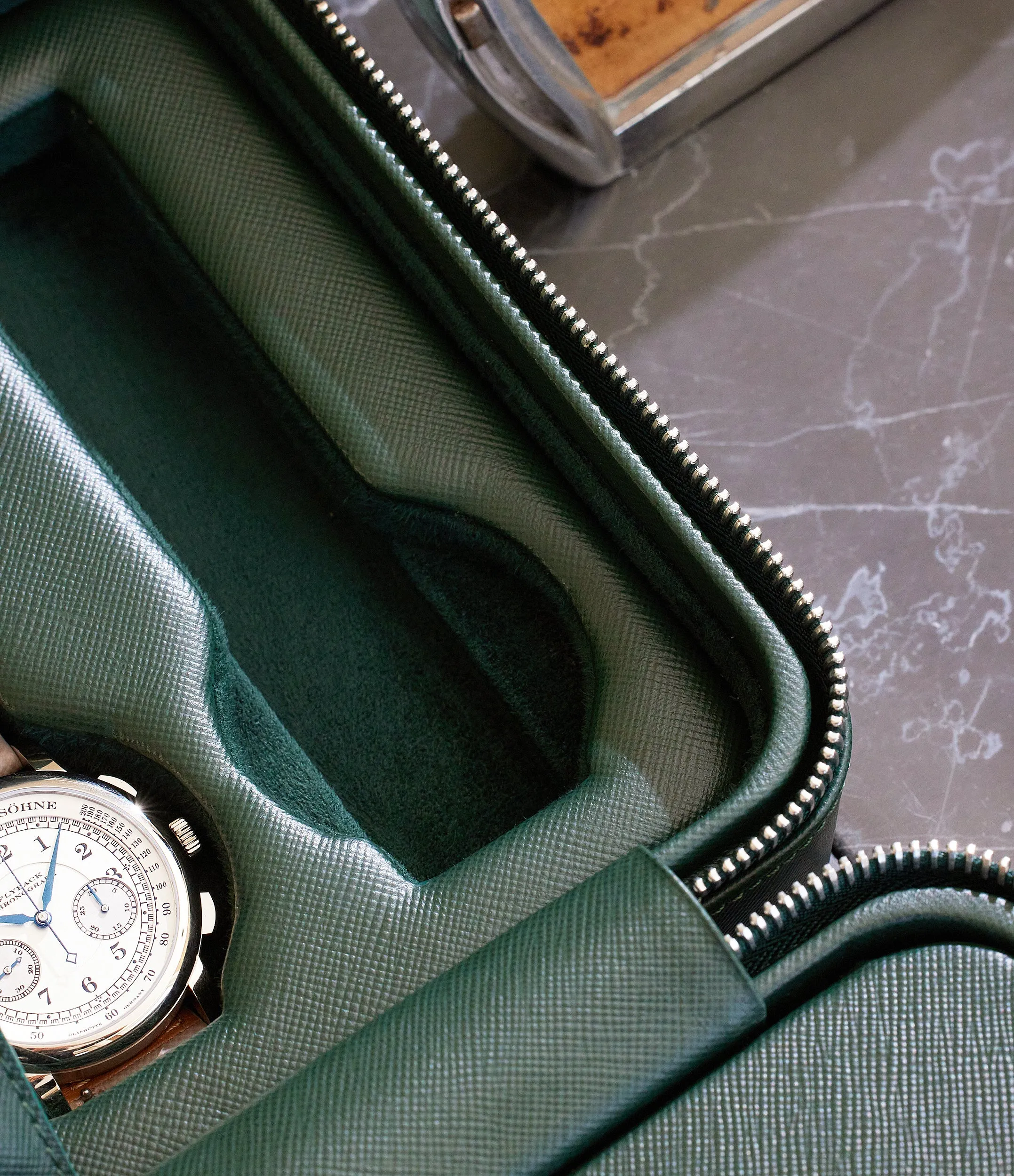 eight-watch box, saffiano