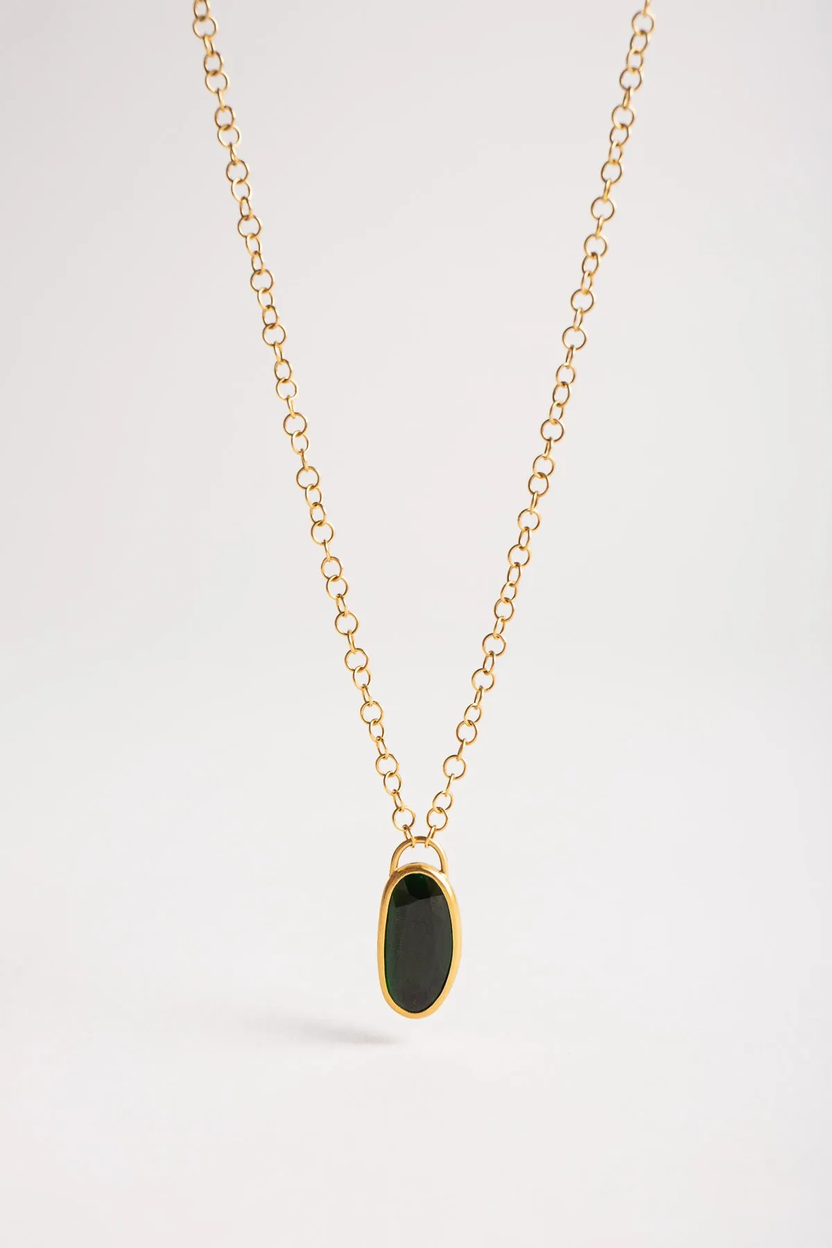 ELI HALILI | 24KYG GREEN TOURMALINE NECKLACE