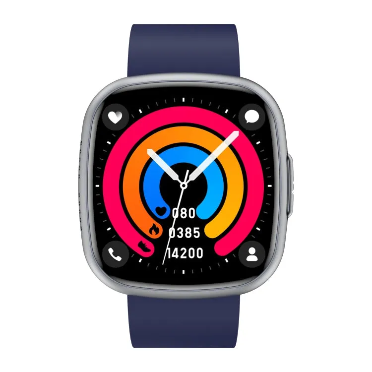 ET593 1.75 inch IPS Square Screen Smart Watch, ECG Electrocardiogram / Blood Sugar Monitoring(Blue)