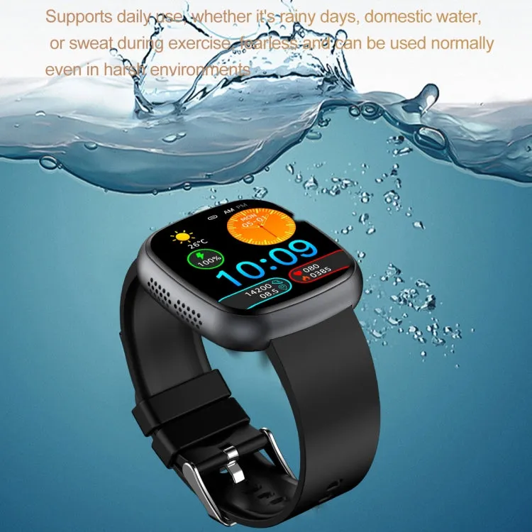ET593 1.75 inch IPS Square Screen Smart Watch, ECG Electrocardiogram / Blood Sugar Monitoring(Blue)