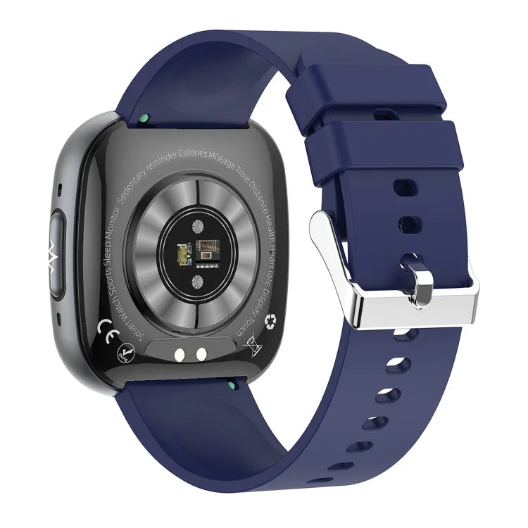 ET593 1.75 inch IPS Square Screen Smart Watch, ECG Electrocardiogram / Blood Sugar Monitoring(Blue)