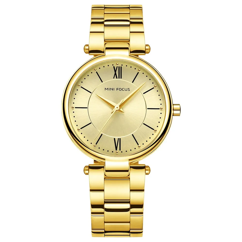 Fashion Japanese movement waterproof steel band ladies quartz watch