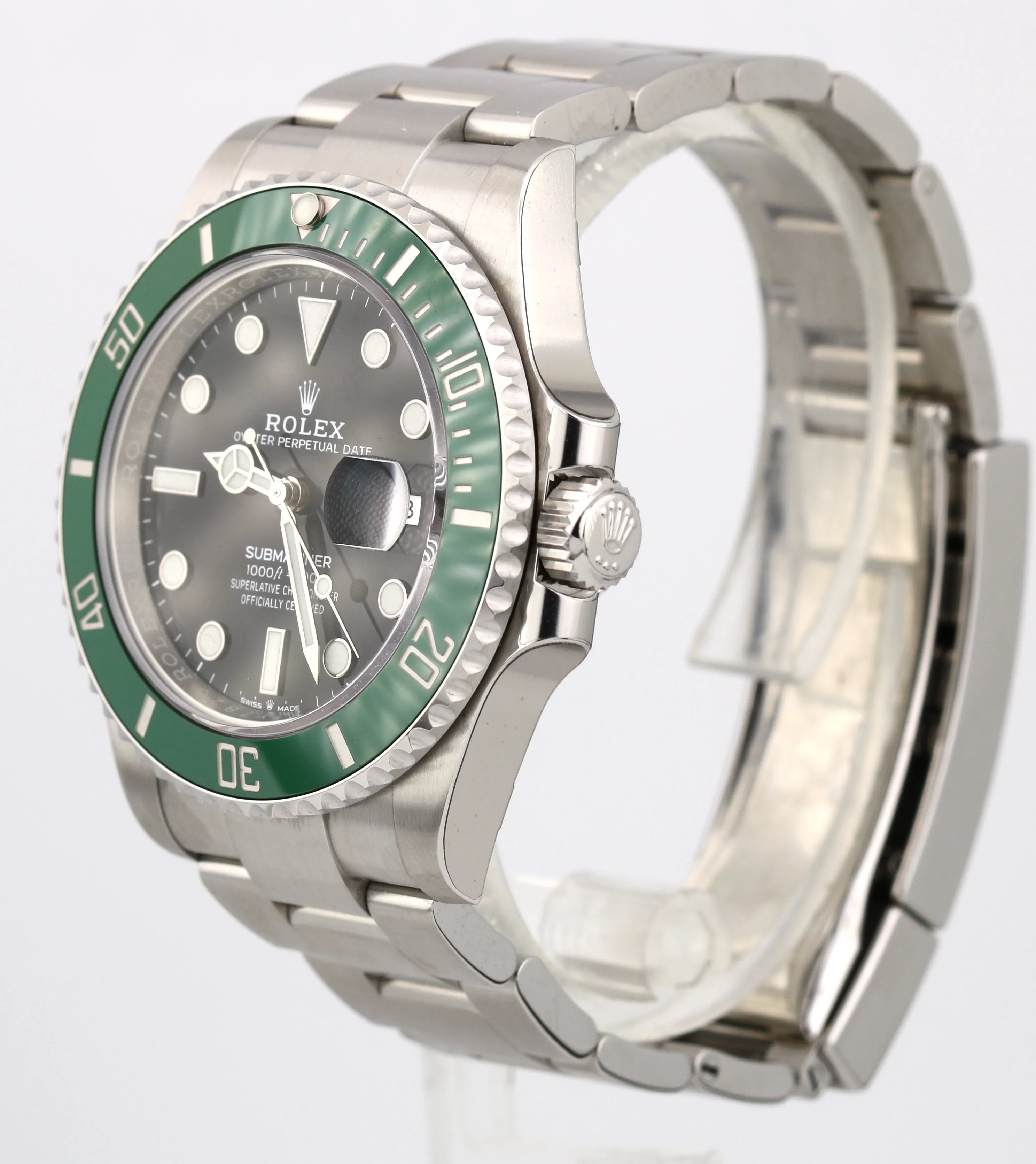 FEBRUARY 2021 Rolex Submariner 41mm Date GREEN KERMIT Ceramic Watch 126610 LV