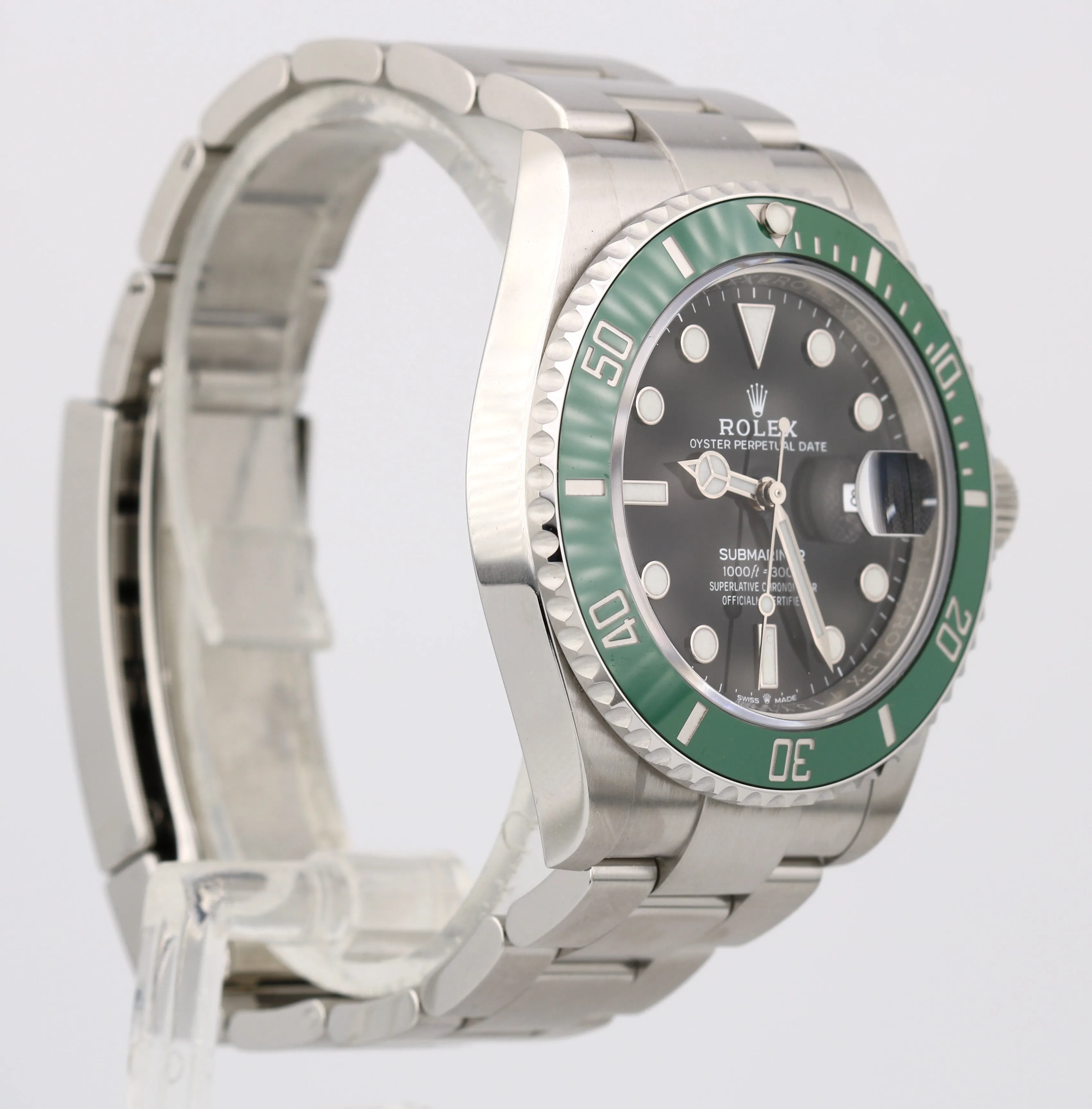 FEBRUARY 2021 Rolex Submariner 41mm Date GREEN KERMIT Ceramic Watch 126610 LV
