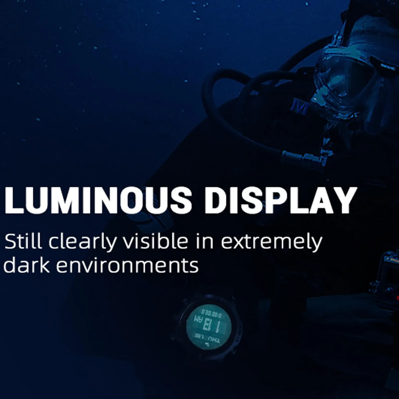Findtime Scuba Diving Computer Watch 100M Waterproof with Compass Altimeter Barometer ABC NDL Time Professional Watches for Swimmers Divers Sailing Surf Hiking