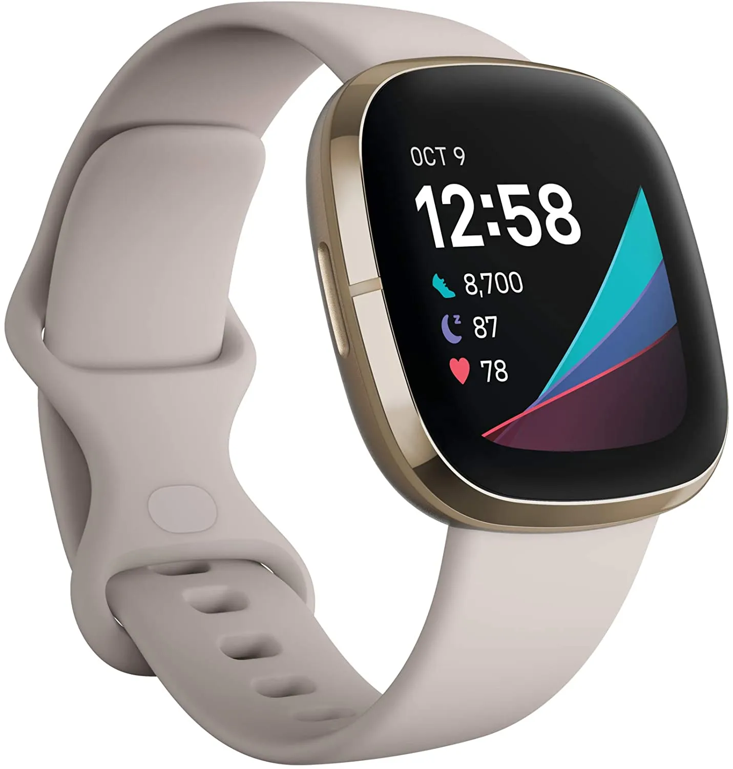 Fitbit Sense Advanced Smartwatch with Tools for Heart Health, Stress Management & Skin Temperature Trends, Carbon/Graphite, One Size (S & L Bands Included)