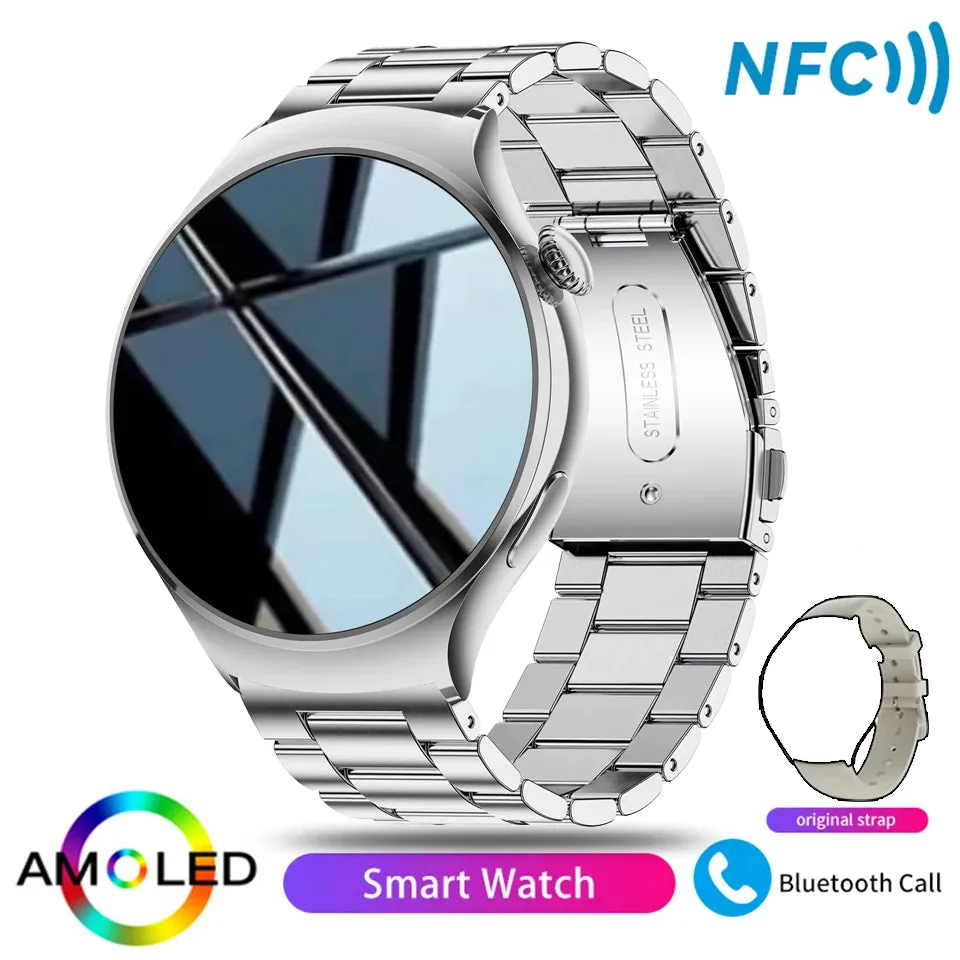 For Huawei GT4 Mini Smart Watch Woman Watch 4 AMOLED HD Screen Bluetooth Call GPS NFC Heart rate BloodSugar SmartWatch 2024 New