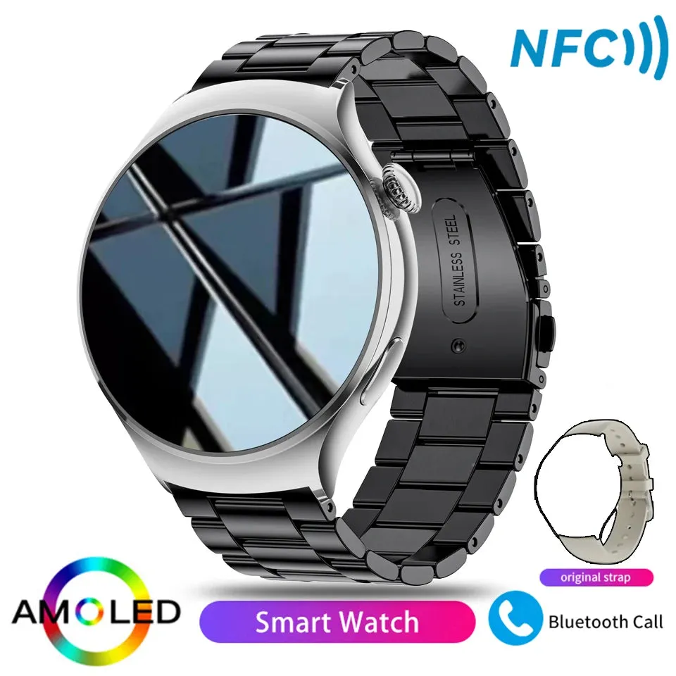 For Huawei GT4 Mini Smart Watch Woman Watch 4 AMOLED HD Screen Bluetooth Call GPS NFC Heart rate BloodSugar SmartWatch 2024 New
