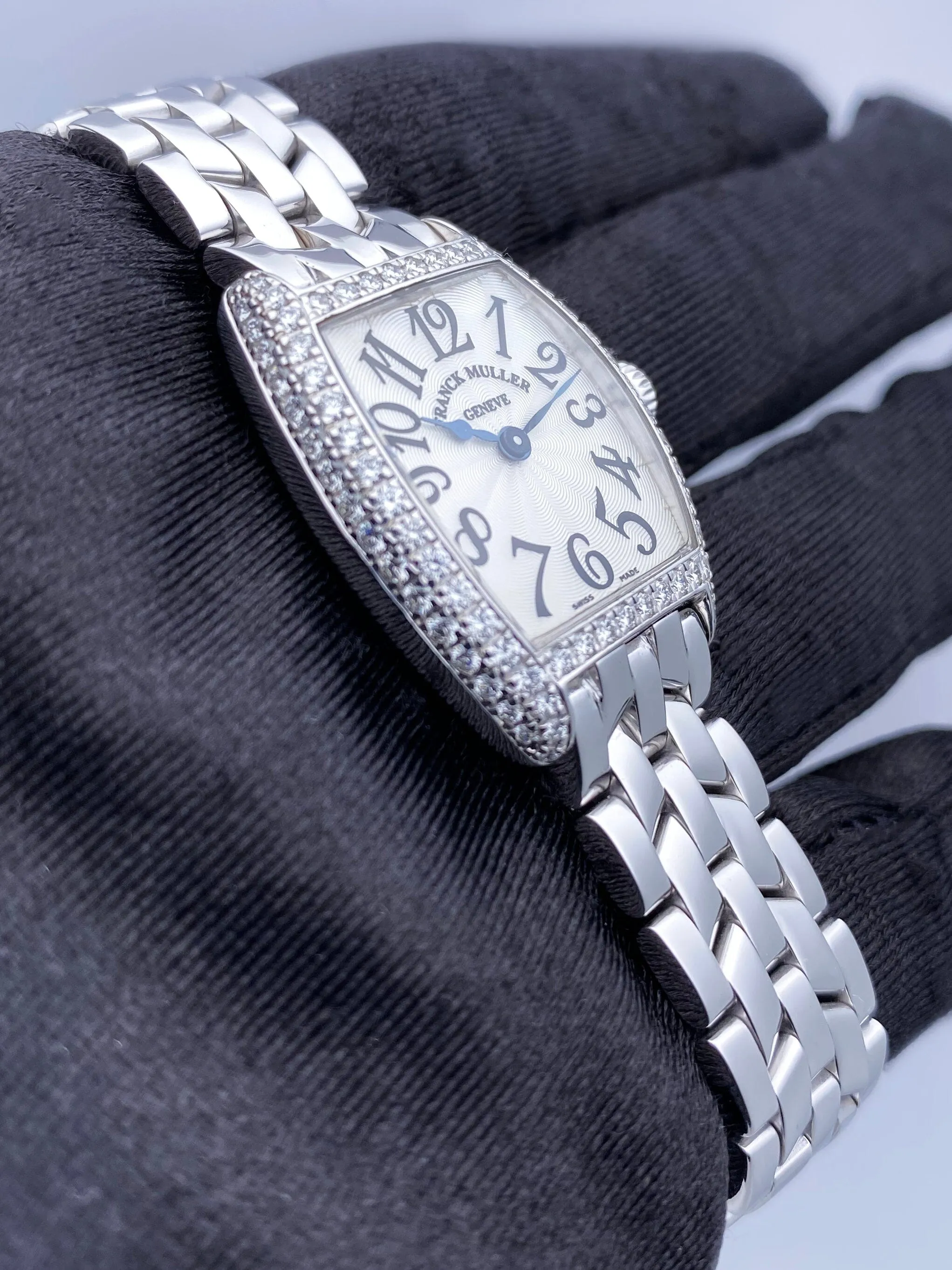 Franck Muller Cintree Curvex 2251 QZ D Diamond Ladies Watch Box Papers