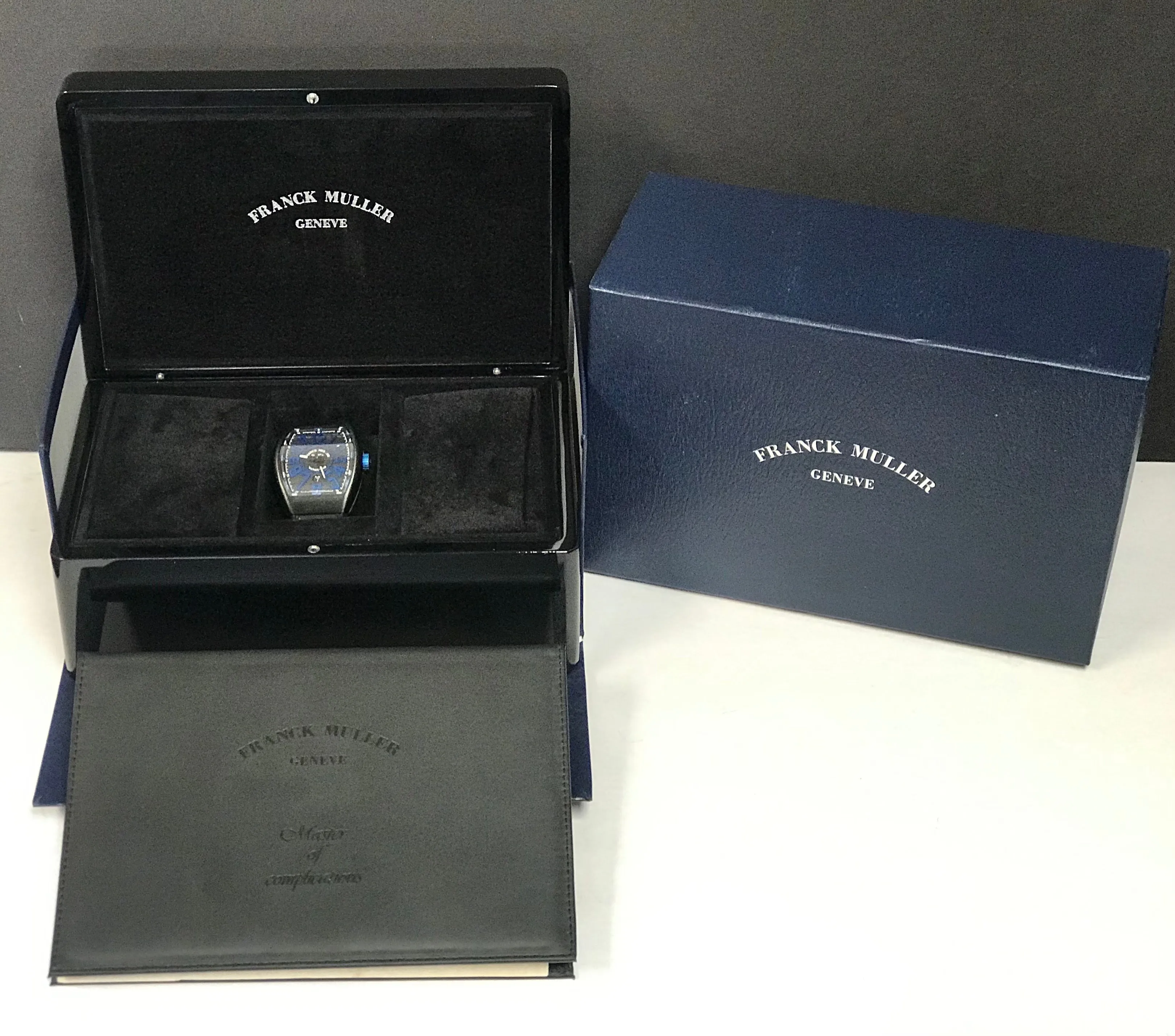 Franck Muller Vanguard V45SCDT Black & Blue Dial Automatic Men's Watch