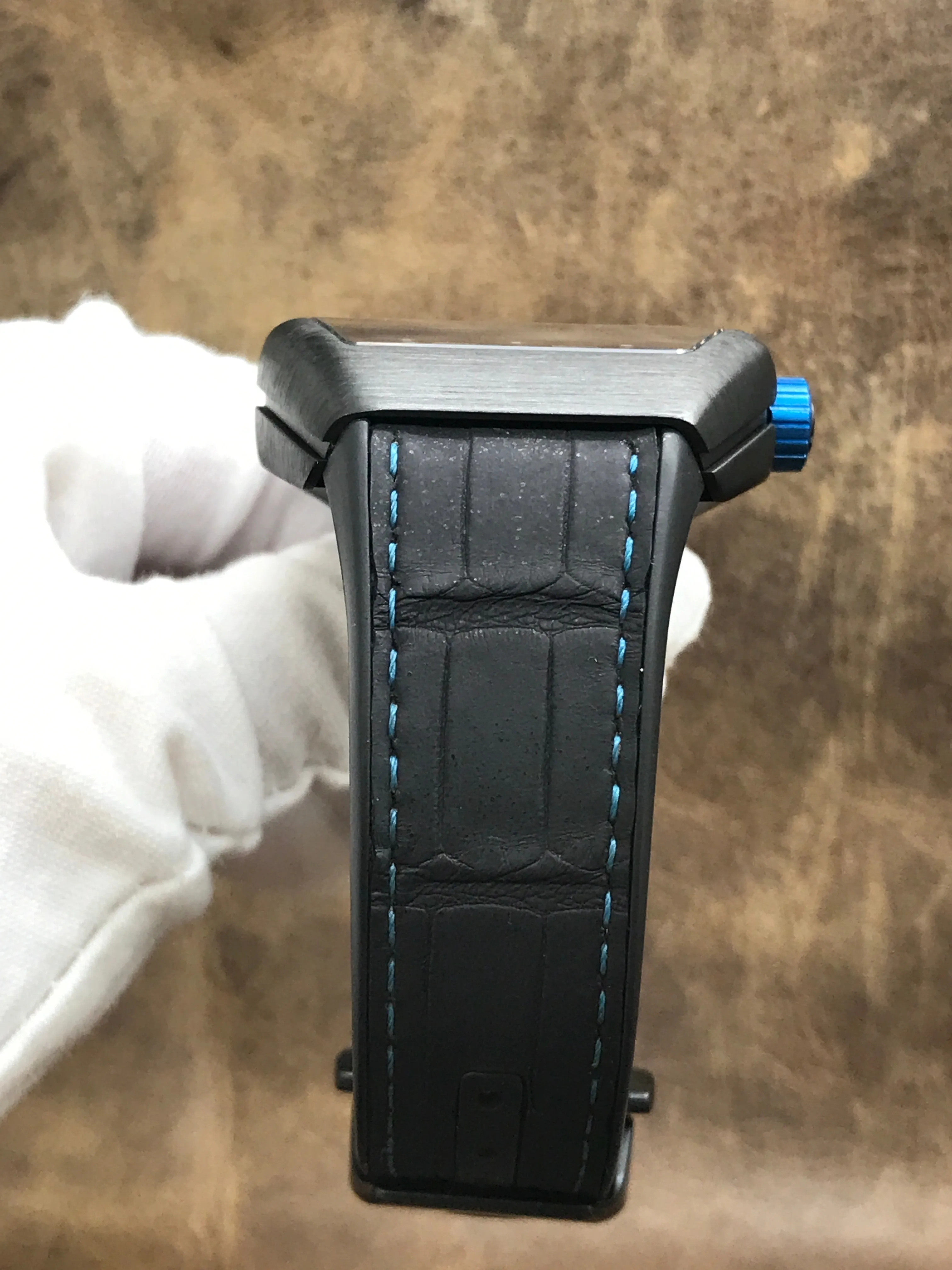 Franck Muller Vanguard V45SCDT Black & Blue Dial Automatic Men's Watch