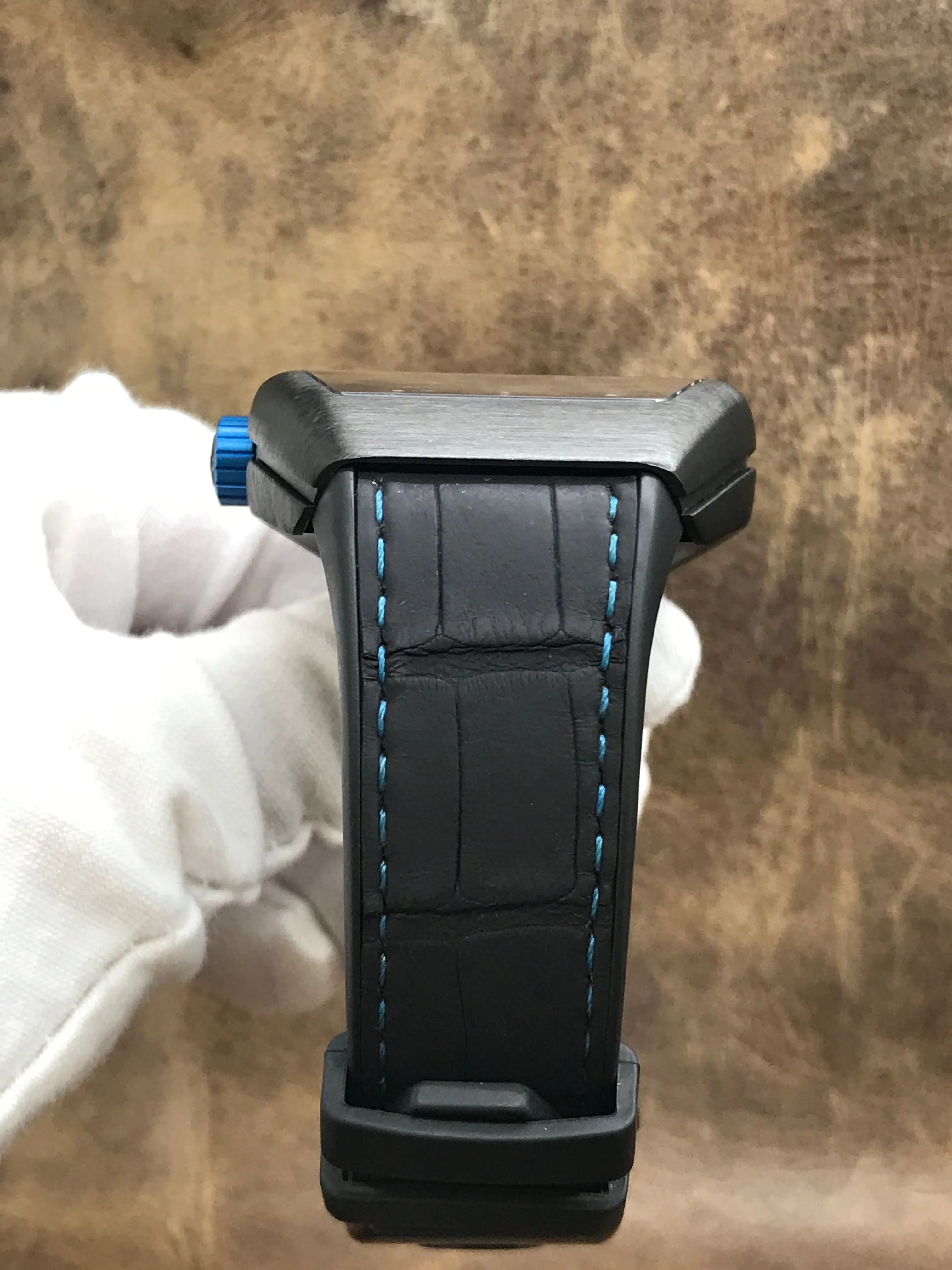 Franck Muller Vanguard V45SCDT Black & Blue Dial Automatic Men's Watch