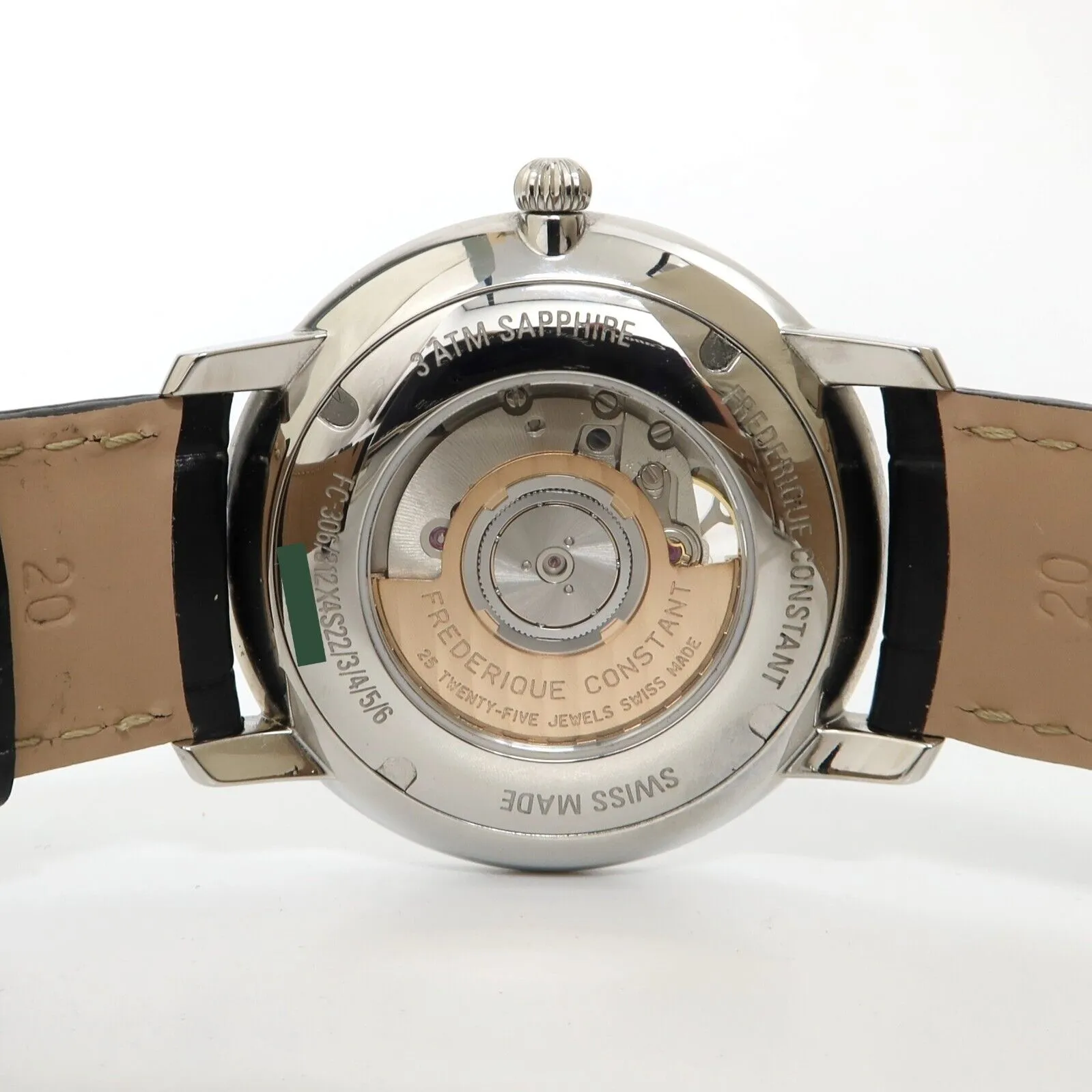 Frederique Constant Slimline Heart Beat Automatic Steel Silver Dial FC-312S4S6