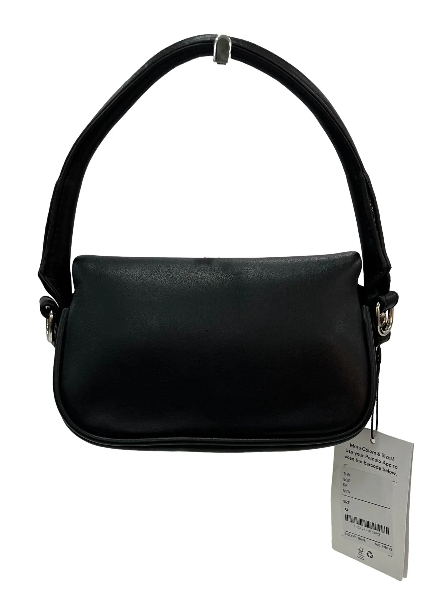 Front Flap Crossbody Bag - Black