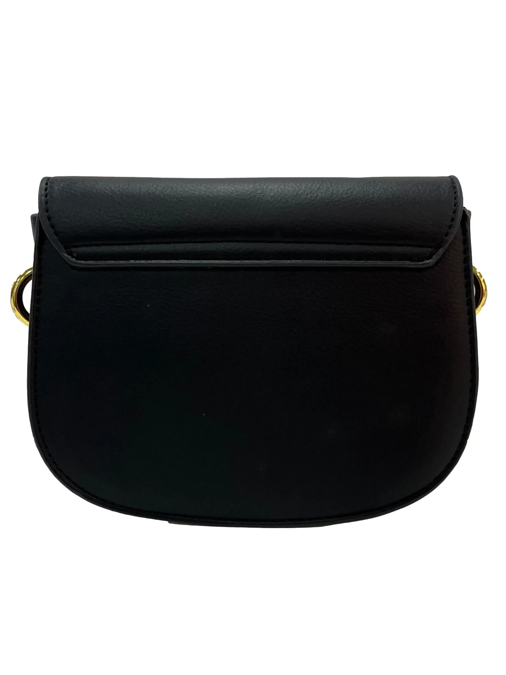 Front Flap Crossbody Bag - Black