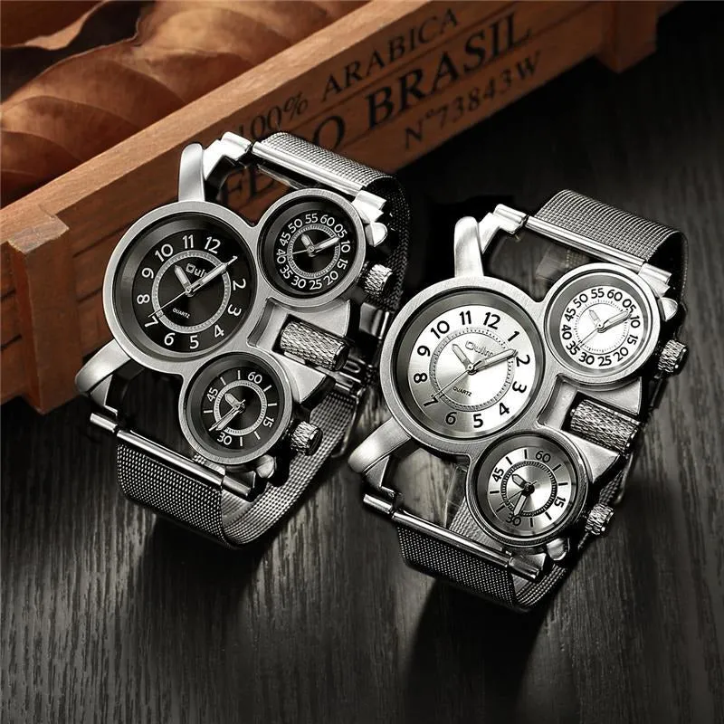 Futuristic Three-Time-Zone Watch – 2 Color Variants
