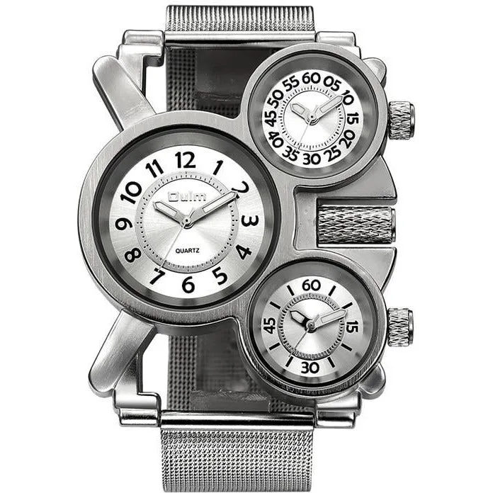 Futuristic Three-Time-Zone Watch – 2 Color Variants