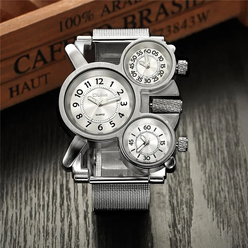 Futuristic Three-Time-Zone Watch – 2 Color Variants