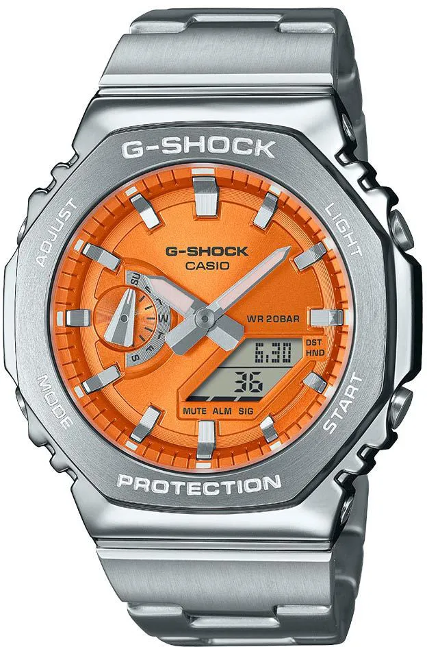 G-Shock 2110 Metallic Orange Dual Display Watch
