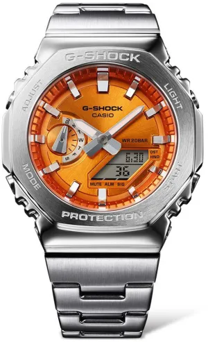 G-Shock 2110 Metallic Orange Dual Display Watch