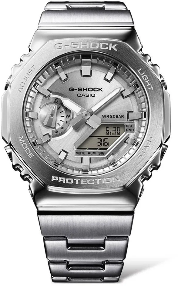 G-Shock 2110 Metallic Silver Dual Display Watch