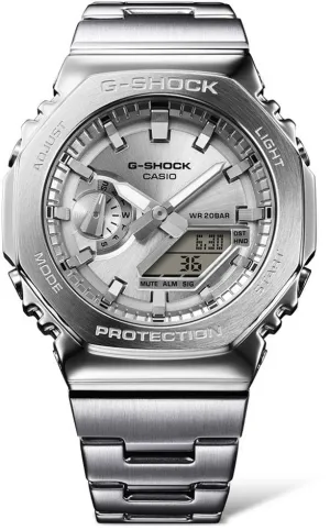 G-Shock 2110 Metallic Silver Dual Display Watch