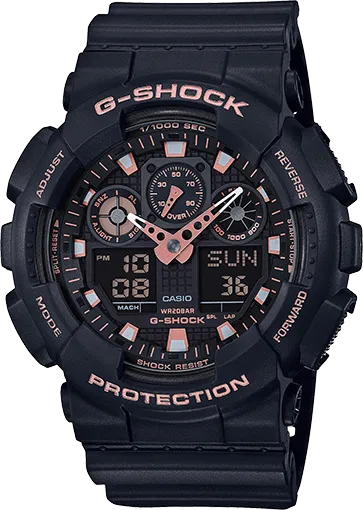 G-Shock Black Rose Gold Analog Digital Men's Watch GA100GBX-1A4