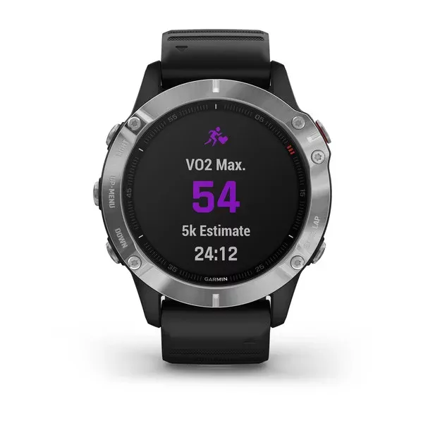 Garmin Fenix 6 Silver with Black Band