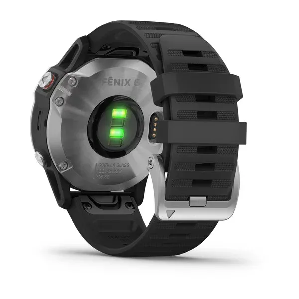 Garmin Fenix 6 Silver with Black Band