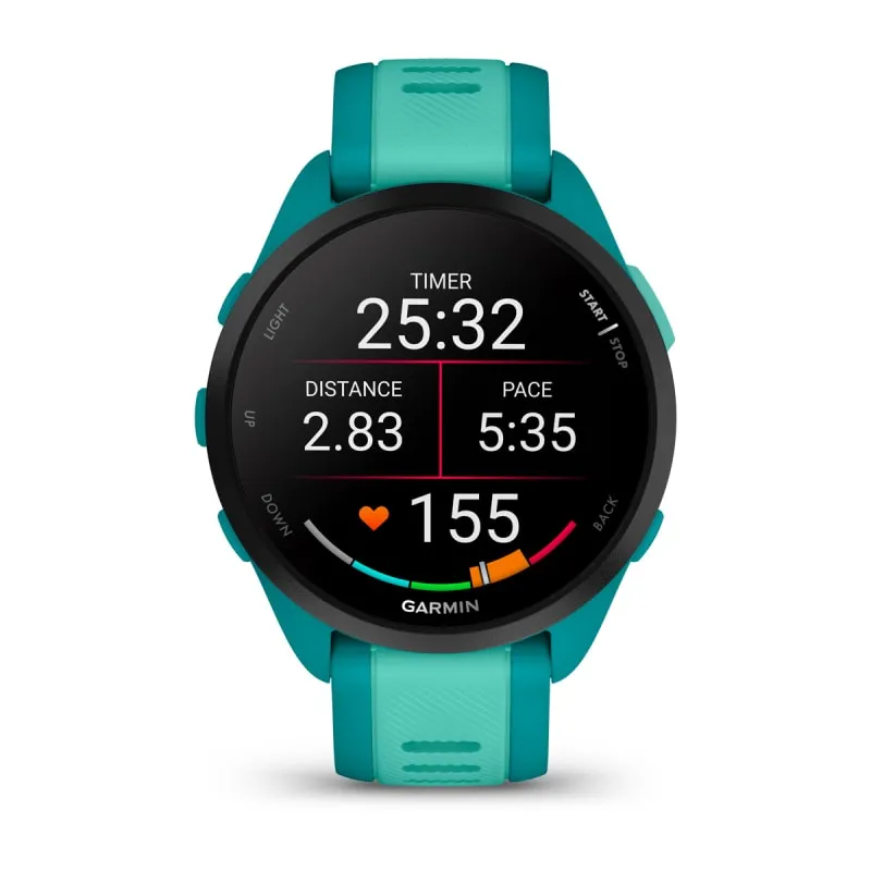 Garmin Forerunner 165 Music GPS Running Smart Watch - Aqua/Turqoise (AU Version)