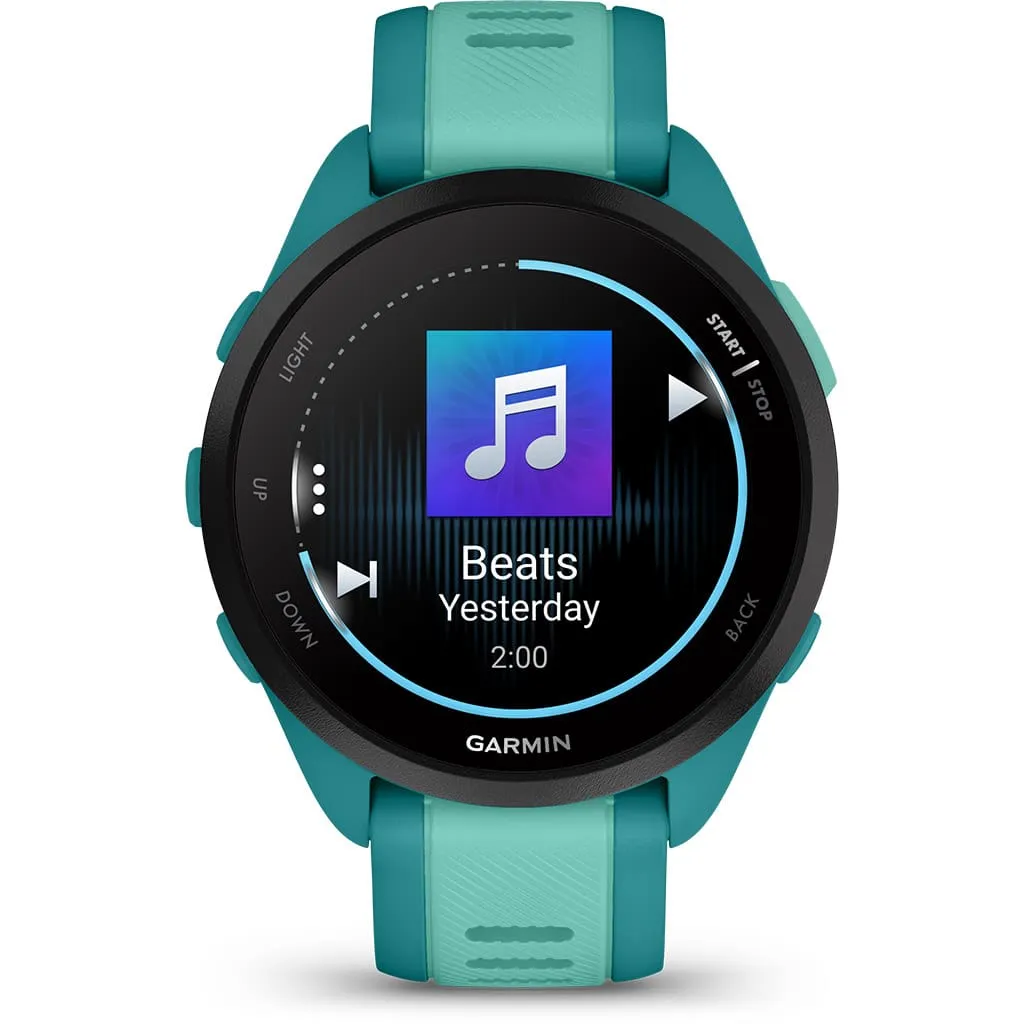 Garmin Forerunner 165 Music GPS Running Smart Watch - Aqua/Turqoise (AU Version)