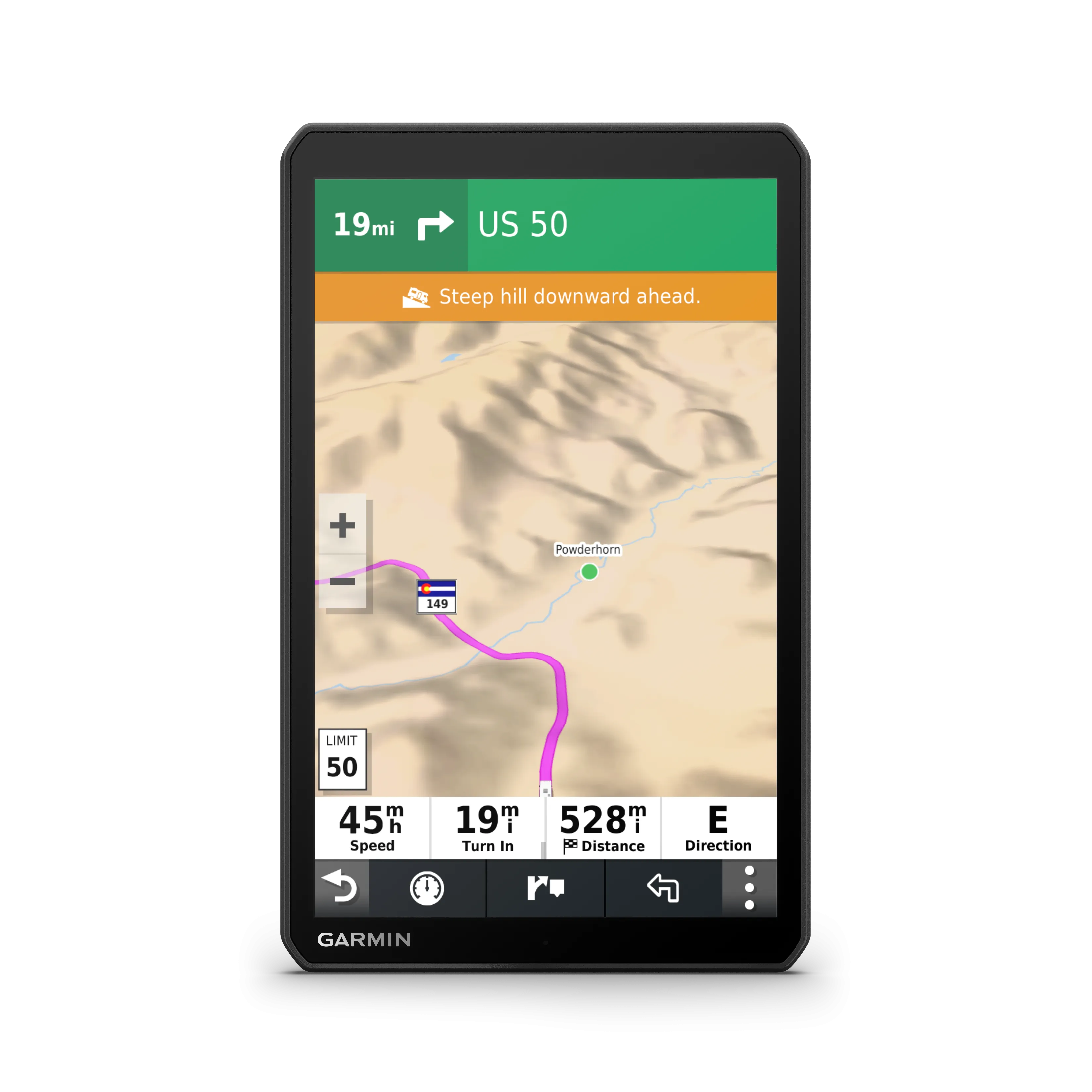 Garmin RV 890, GPS Navigator for RVs with Edge-to-Edge 8Ó Display, Preloaded Campgrounds with Wearable4U Power Pack Bundle