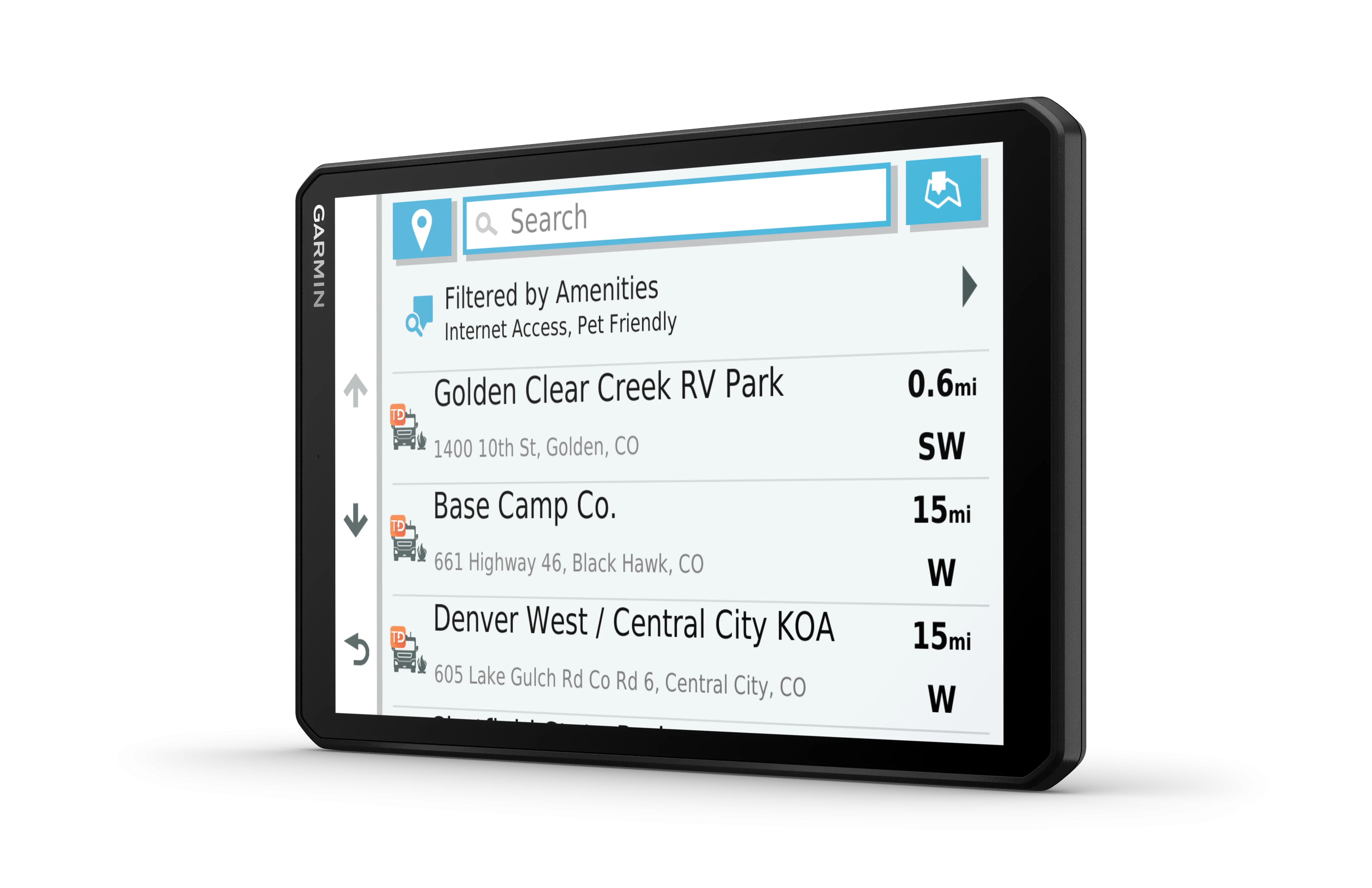 Garmin RV 890, GPS Navigator for RVs with Edge-to-Edge 8Ó Display, Preloaded Campgrounds with Wearable4U Power Pack Bundle