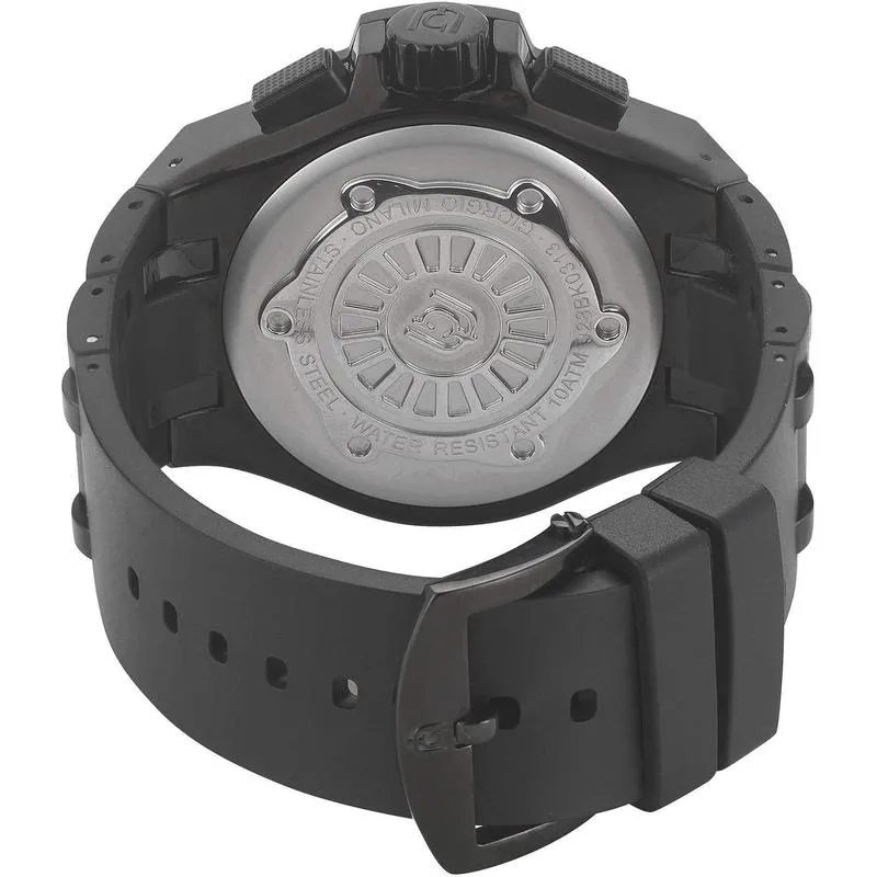 Giorgio Milano Chronograph Rubber Mens Watch - 928sbk0313