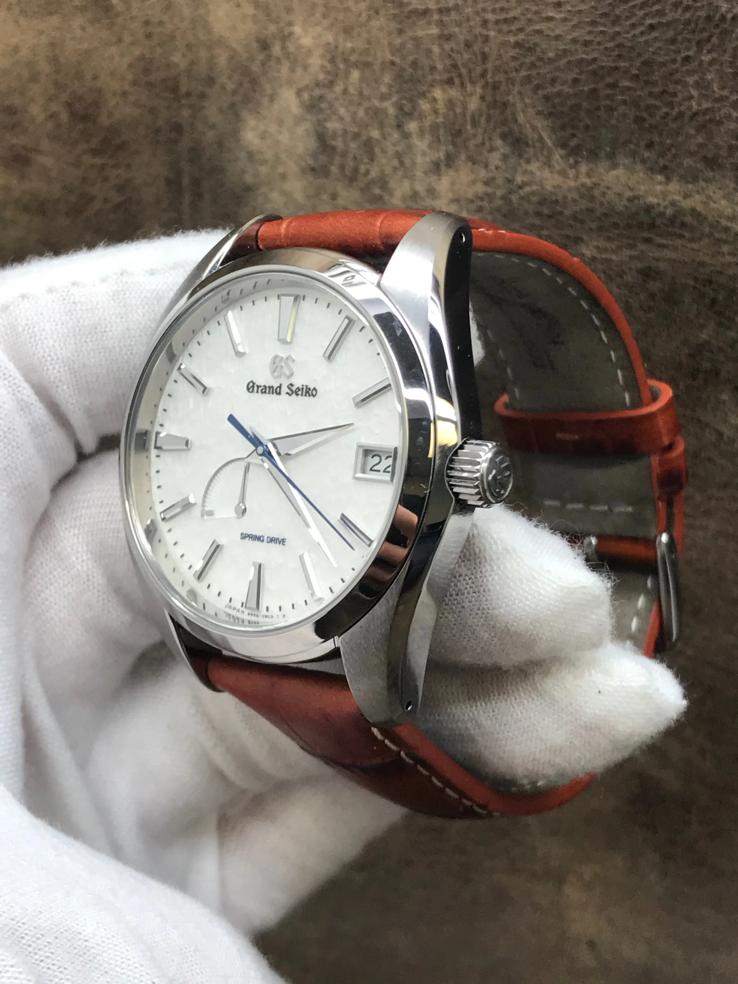 Grand Seiko Heritage Spring Drive Snowflake SBGA211 White Dial Spring Drive Men's Watch